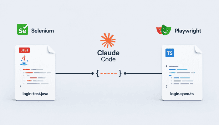 selenium to playwright using claude